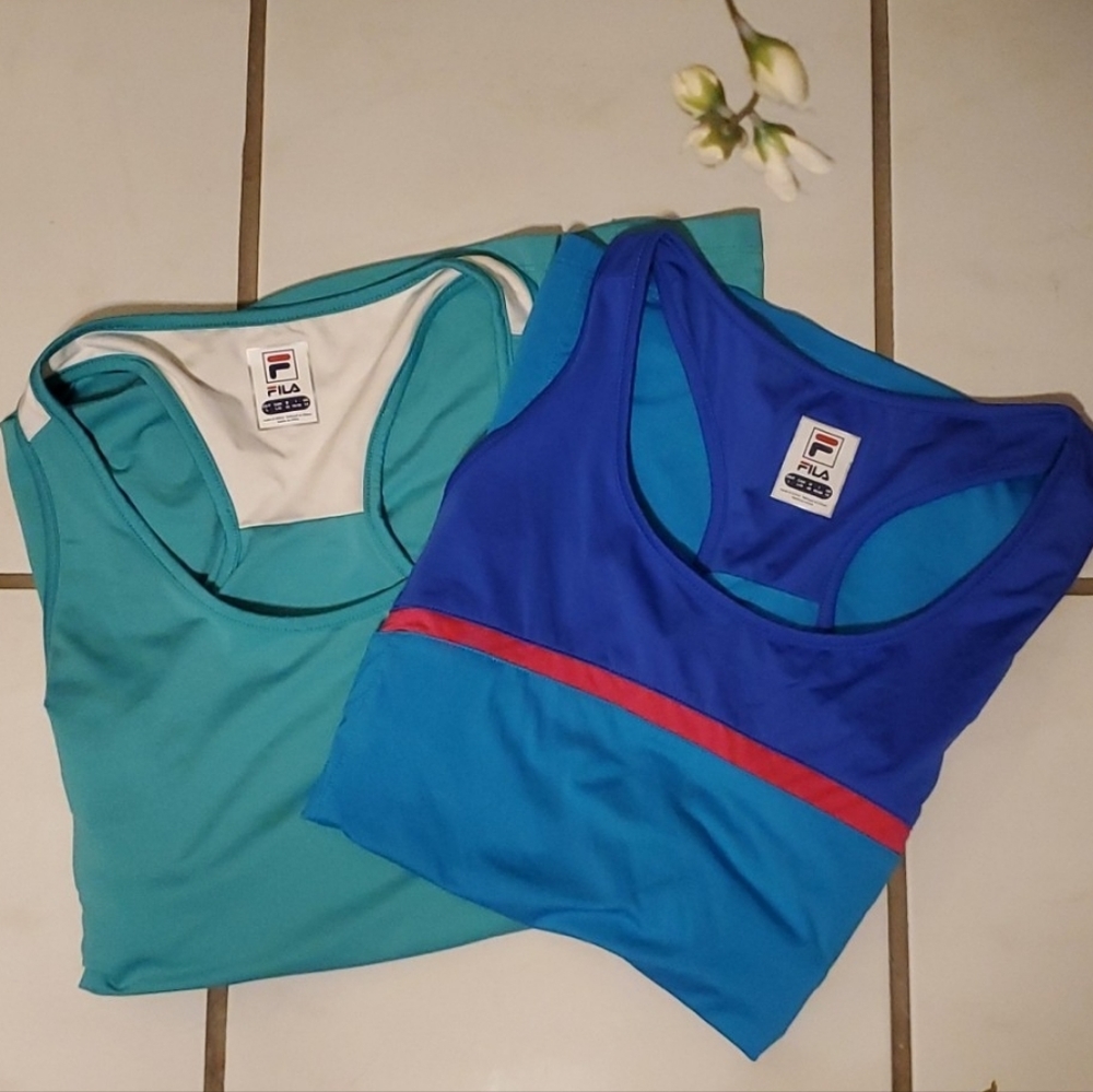 🤾‍♂️Set of 2🤾‍♂️ Fila Sport Women's Racerback Tennis Top🤾‍♂️
